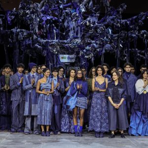 model & designer walks the ramp at the RIELAN™ X PAYAL PRATAP show during Lakmé Fashion Week 2026, held at the Jio World Convention Centre on March 20th, 2026.Photo : FS Media Pro / FDCI x Lakme Fashion Week / RISE Worldwide