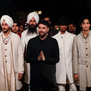 Chikankari meets raffia, French knots elevate chattai, Kunal Rawal style