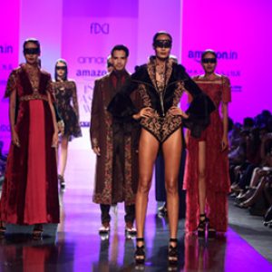 Biker chic meets vintage lace