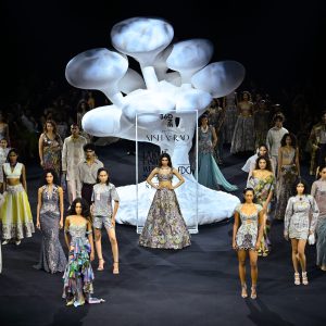 Khushi Kapoor walks the ramp at the 360 ONE PRESENTS AISHA RAO show during Lakmé Fashion Week 2026, held at the Jio World Convention Centre on March 21st, 2026.Photo : FS Media Pro / FDCI x Lakme Fashion Week / RISE Worldwide