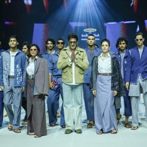 Designer Pawan Sachdeva  walks the ramp in KHADI INDIA PRESENTS NAVDHARA KHADI show during Lakmé Fashion Week 2026, held at the Jio World Convention Centre on March 20th, 2026.Photo : FS Media Pro / FDCI x Lakme Fashion Week / RISE Worldwide