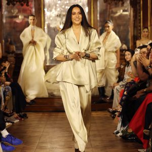 “I want women to wear my couture with faded jeans,” says Anamika