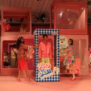 Hey Barbie! looking swish in Mashru stripes