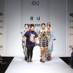 Two to tango: lace greets denim